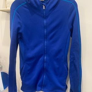 Blue zip up